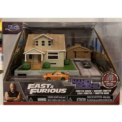 Jada Fast Furious Nano Scene Toretto House Diorama Set With Dom S