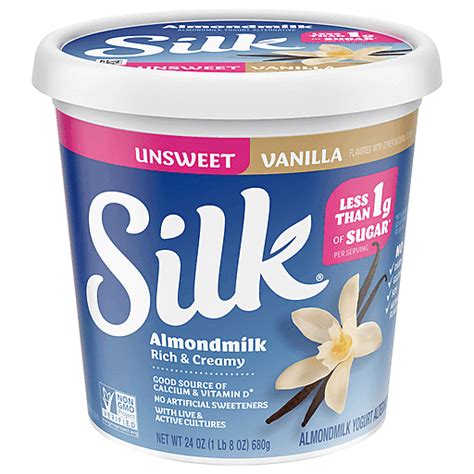 Silk Yogurt Alternative Almondmilk Unsweet Vanilla 24 Oz Shop Foodtown