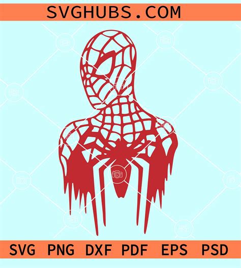 Spiderman Decoration SVG Spiderman Dripping Svg Spiderman SVG