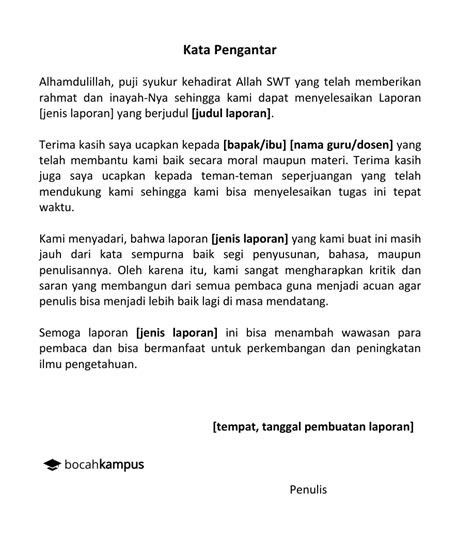 Detail Contoh Kata Pengantar Paper Koleksi Nomer