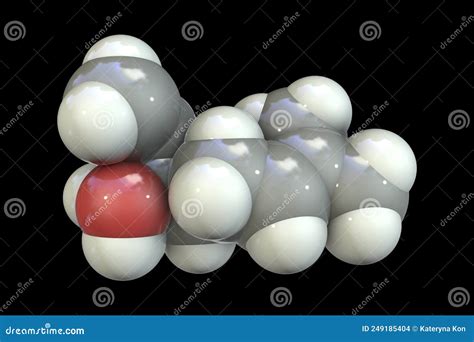 Linalool Molecule Structural Chemical Formula And Molecule Model