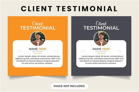 Premium Vector Client Testimonial And Work Review Template Vector