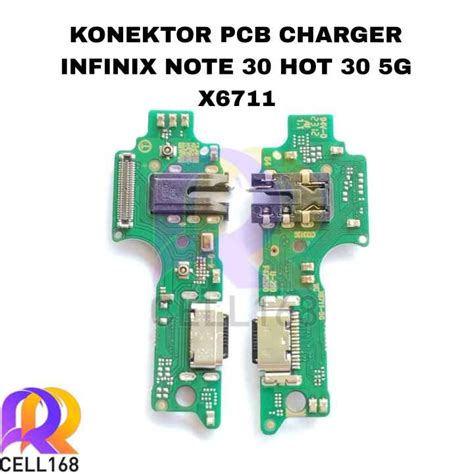 FLEXIBLE KONEKTOR CHARGER INFINIX NOTE 30 HOT 30 5G X6711 PCB BOARD CAS