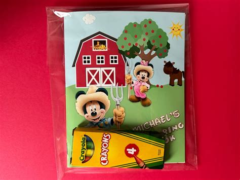 Mickey Mouse Farm Coloring Book - Etsy