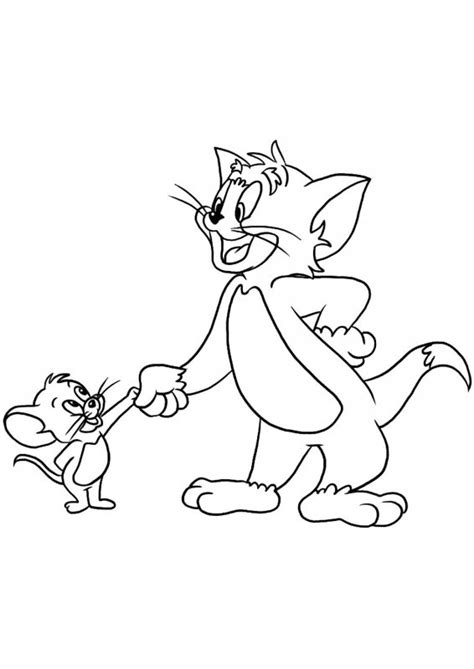 Plansa De Colorat Cu Tom Si Jerry Tom Ca Floarea Soarelui Tigrisorro