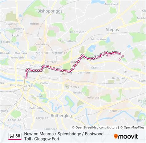 38 Route Schedules Stops And Maps Glasgow Updated