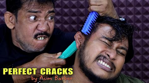 Satisfying Comb Massage And Hair Scratching By Asim Barber Head Massage