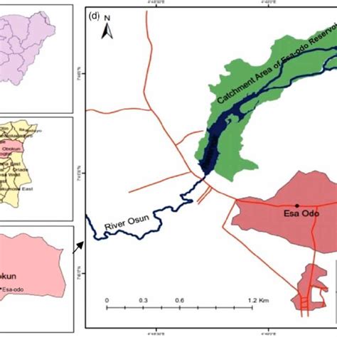 | (a) Map of Nigeria showing Osun State, (b) map of Osun State showing ...