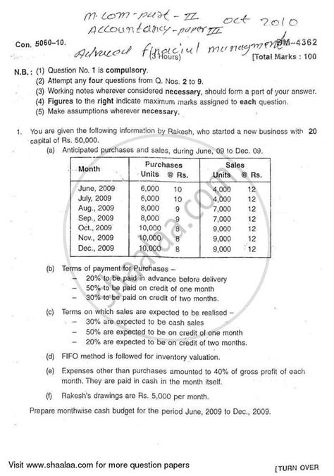 Pdf T L Charger Advanced Financial Management Past Papers Gratuit Pdf