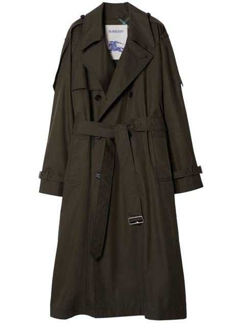 Burberry Short Castleford Gabardine Trench Coat Brown Farfetch