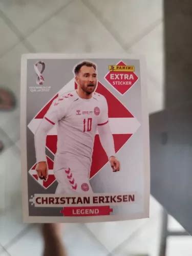 Figurinha Rara Silver Copa Christian Eriksen Extra Sticker Venda Em