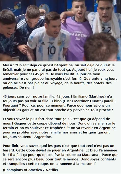 Le Meilleur Du Football On Twitter Le Discours Puissant De L O Messi