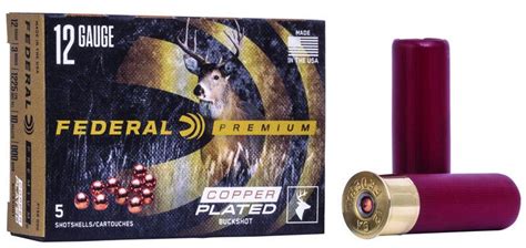 Federal Vital Shok 12 Gauge 3 000 Buckshot Magnum Load Copper Plated 10 Pellets 1225