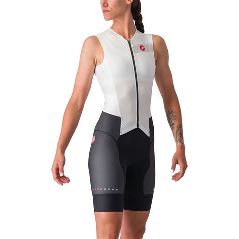 Castelli Free Sanremo Suit Sleeveless Women White Black Bike