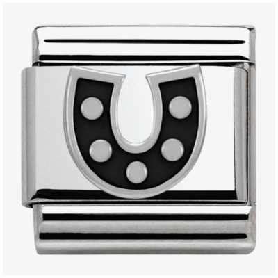 Nomination Composable Classic SYMBOLS In Stainless Steel Enamel And Arg