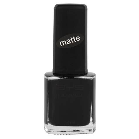 Matte Nail Polish Black - BYS Cosmetics