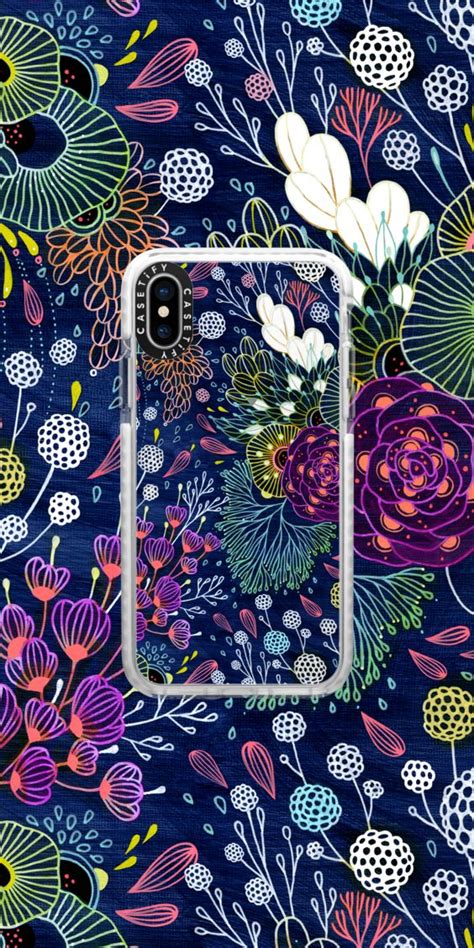 Casetify Iphone Art Design Illustrations Floral Flower