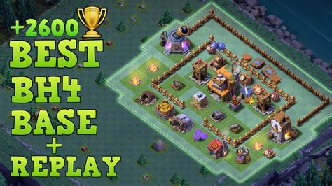 Best Builder Hall 4 Base Tested W Replay BH4 Anti 2 Star Builder