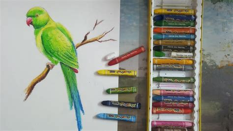 Oil Pastel Parrot We re selling prints as well as the original artwork ...