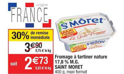 Offre Fromage Tartiner Nature M G Saint M Ret Chez Migros France