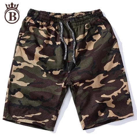 Plus Size 2017 New Summer Camp Men Camouflage Shorts Cotton Leisure