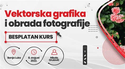 Besplatni Kurs „vektorska Grafika I Obrada Fotografije” Omladinski