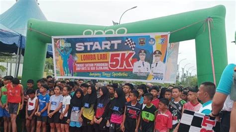 Pemkab Sijunjung Gelar Lomba Lari Maraton Antar SLTP Se Kabupaten