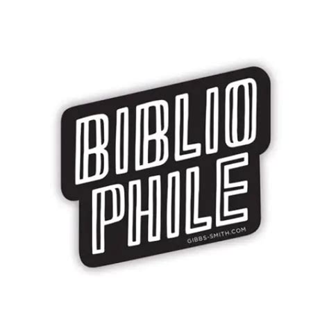 Bibliophile Stacked Sticker Gibbs Smith