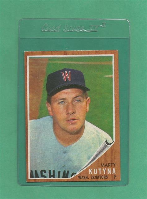 Topps Washington Senators Marty Kutyna Nm Mt Tough Card