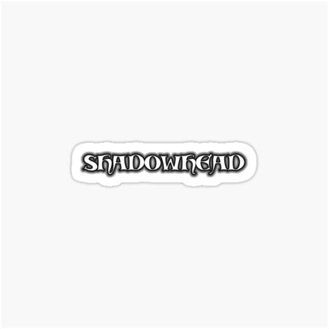 "Shadowhead! (in white)" Sticker for Sale by lookinpretty | Redbubble