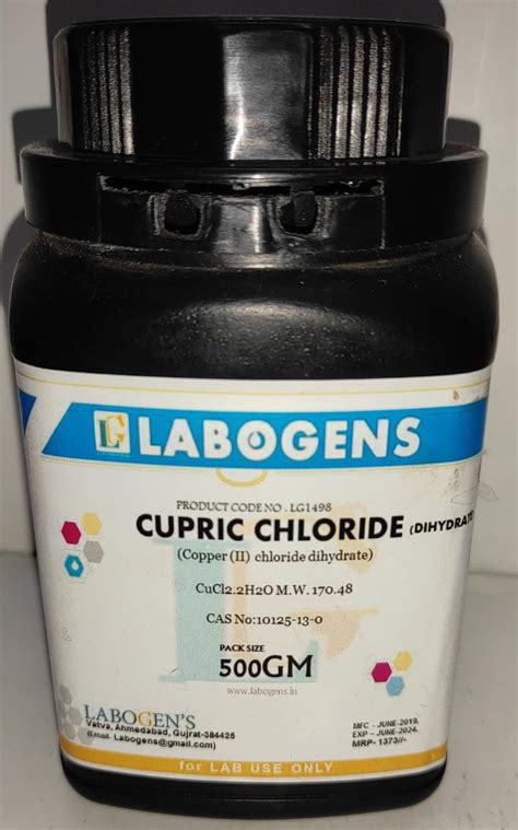 Buy Cupric Chloride Dihydrate 98 Extra Pure 500 Gm Online ₹1300