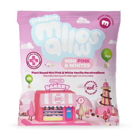 Freedom Mallows Mini Mallows Vanilla Pink White Shop Vegan