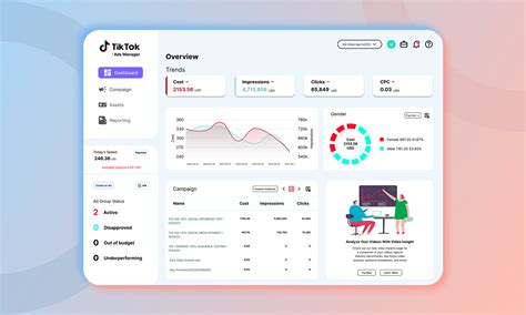 Tik Tok Dashboard On Behance