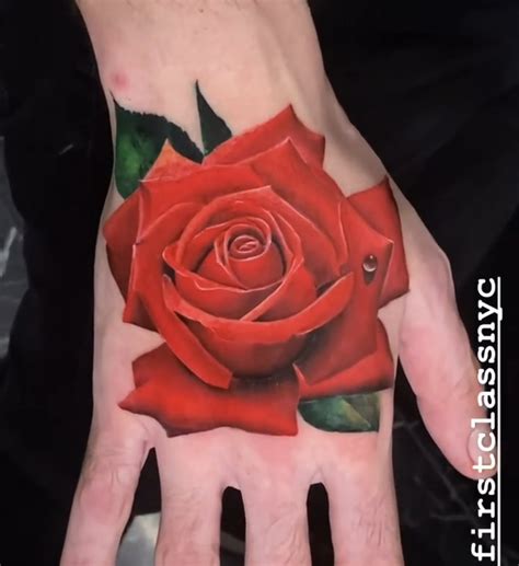 Realistic Rose Tattoo