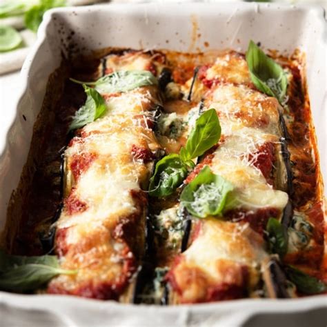 Eggplant Rollatini With Spinach Ricotta Recipe Cart