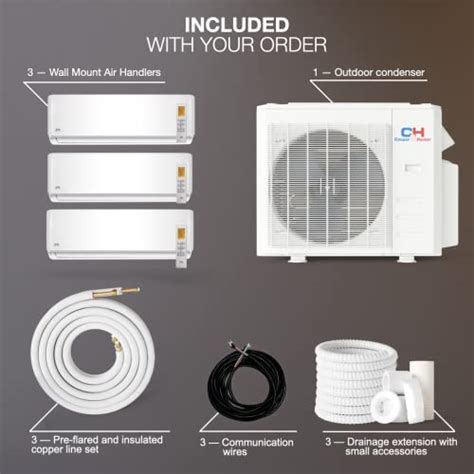 Cooper And Hunter Tri 3 Zone 12000 12000 12000 Btu Multi Zone Ductless