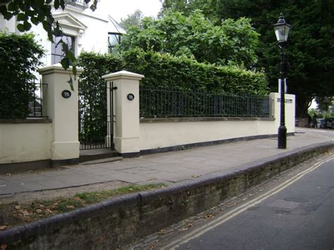 Garden Wall Railings And Gate To Number Hampstead Town London