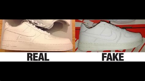 How To Spot Fake Nike Air Force 1 Sneakers Trainers Authentic Vs