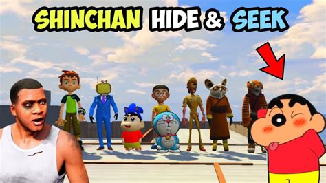 Franklin And Shinchan Playing Hide And Seek In Gta Tamil Part