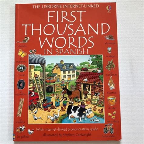 The Usborne ••• First Thousand Words In Spanish••• Shopee Thailand