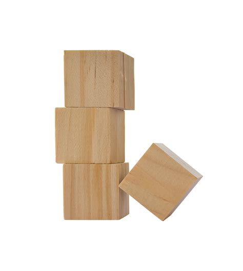 Wooden Geometric Cube Isolated Png