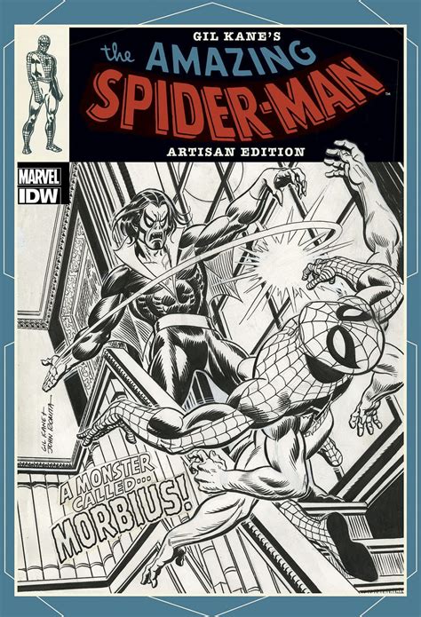 Morbius On Cover Of Gil Kane Idw Amazing Spider Man Artisan Edition