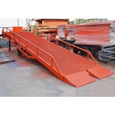 Mild Steel Container Loading Dock Ramp Size Capacity 6 To 30 Ton At