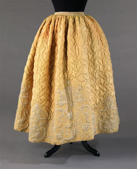 Quilted Petticoats Were A Part Of Informal Dress Throughout The 18th