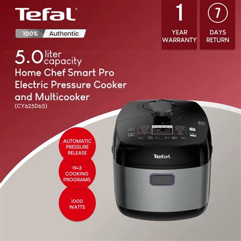 Tefal Home Chef Smart Pro Fast Cooking L Electric Pressure Cooker