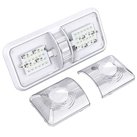 Leisure LED 2 Pack RV LED Ceiling Double Dome Light Fixture With ON Off