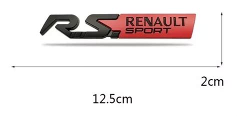 Renault Rs Logo Emblema Deportivo Rojo Letra Negra En Engativ