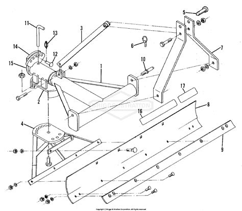 Simplicity 2107006 Blade Grader Model 46 Rear Heavy Duty 6ft Parts Diagram For Frame