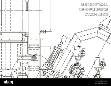 Fabricación De Instrumentos Mecánicos Antecedentes Técnicos Abstractos Ilustración Técnica