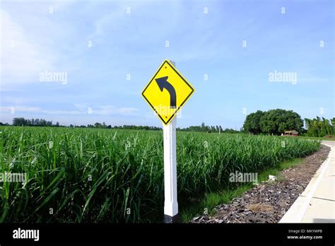 Left Curved Arrow Symbol Traffic Stock Photo Alamy